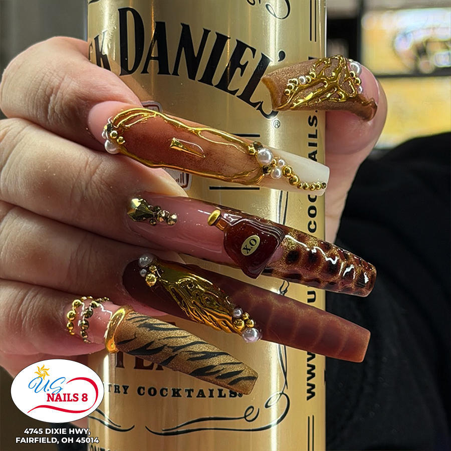 Nail design by U.S Nails 8